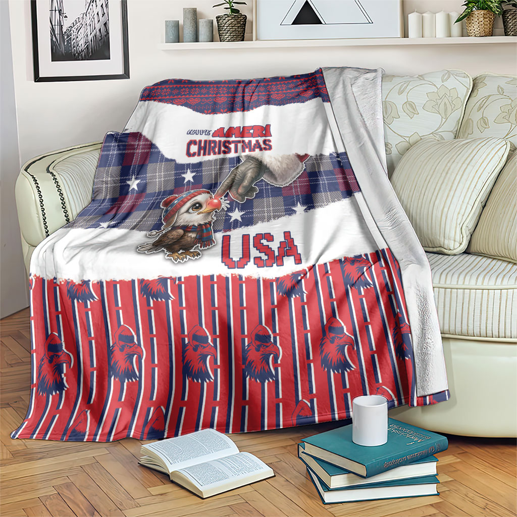 Have Ameri Christmas USA Blanket Such a Cute Baby Eagle Boop
