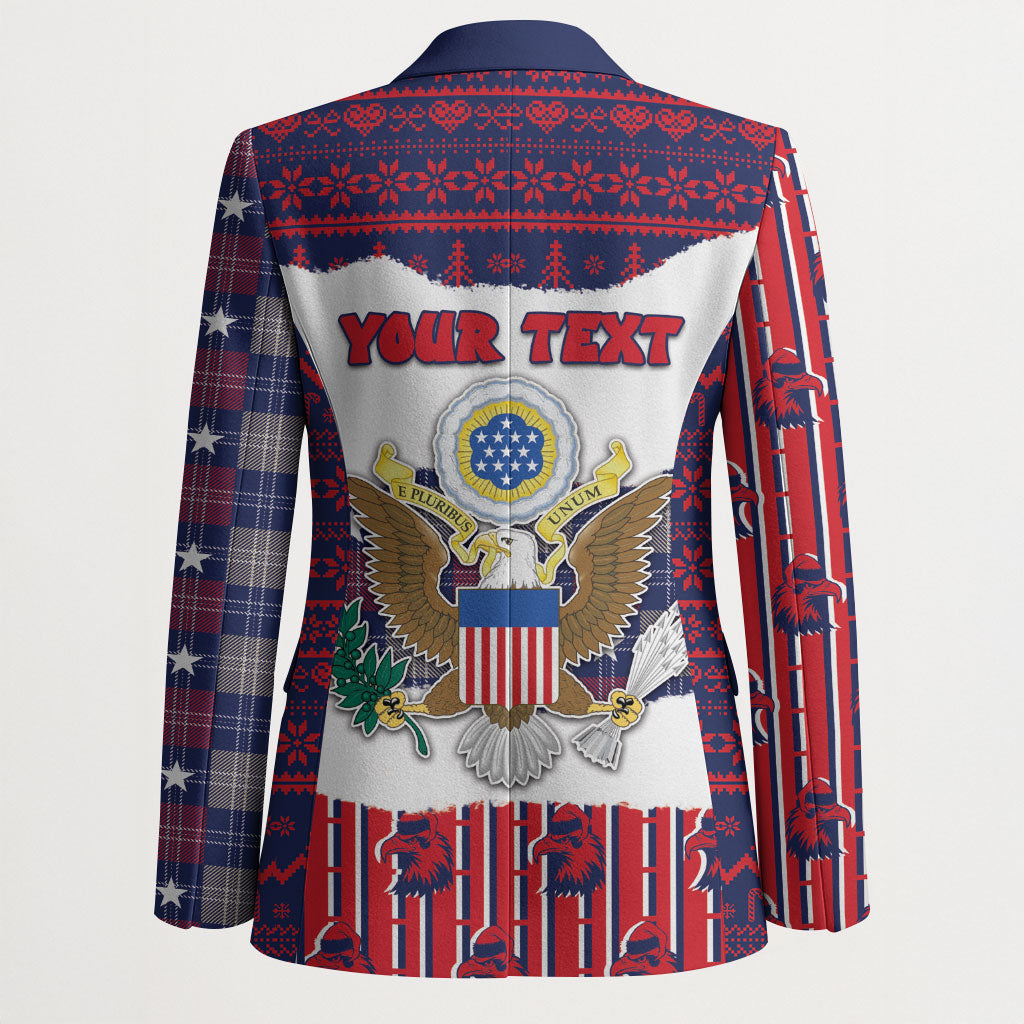Personalized Have Ameri Christmas USA Blazer Such a Cute Baby Eagle Boop