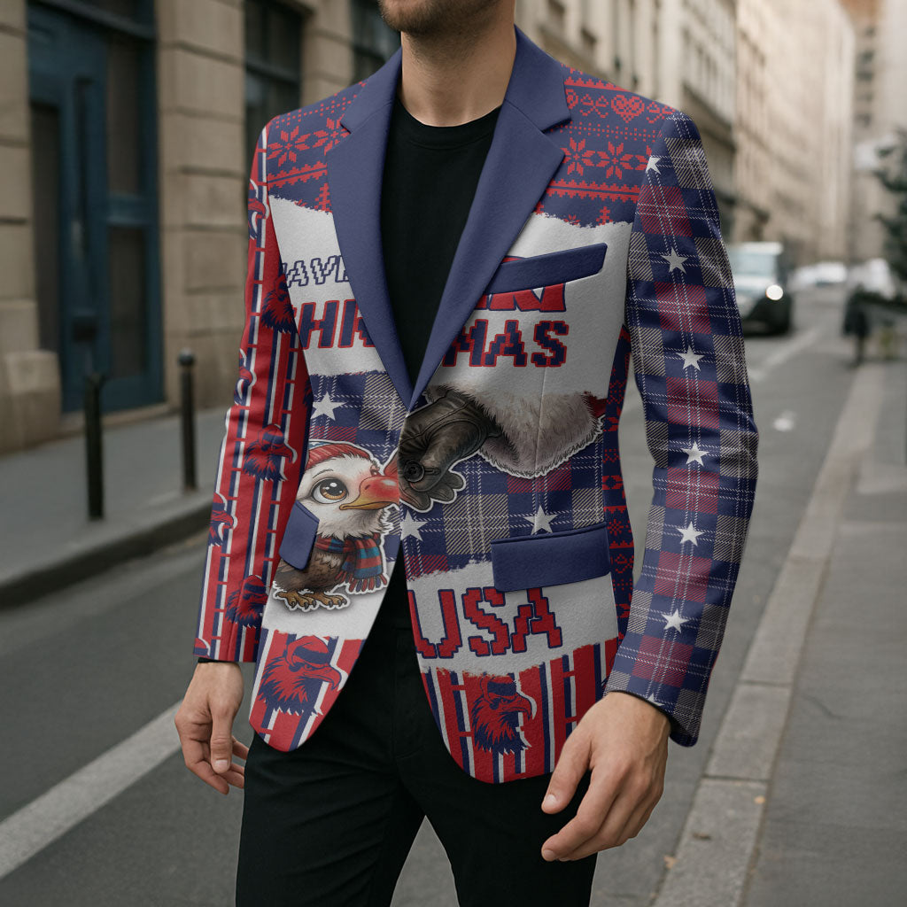 Personalized Have Ameri Christmas USA Blazer Such a Cute Baby Eagle Boop