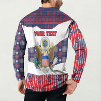 Personalized Have Ameri Christmas USA Button Sweatshirt Such a Cute Baby Eagle Boop