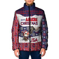 Personalized Have Ameri Christmas USA Padded Jacket Such a Cute Baby Eagle Boop