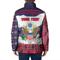 Personalized Have Ameri Christmas USA Padded Jacket Such a Cute Baby Eagle Boop