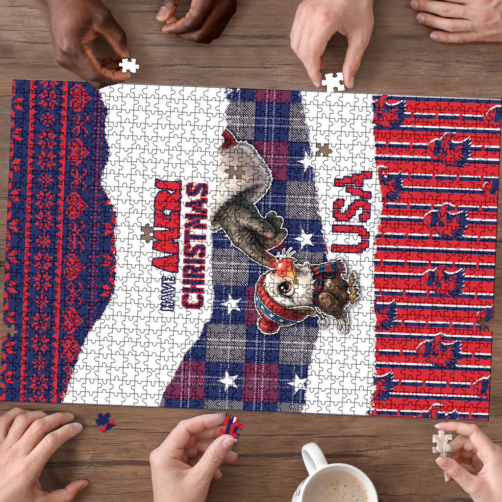 Have Ameri Christmas USA Puzzle Such a Cute Baby Eagle Boop