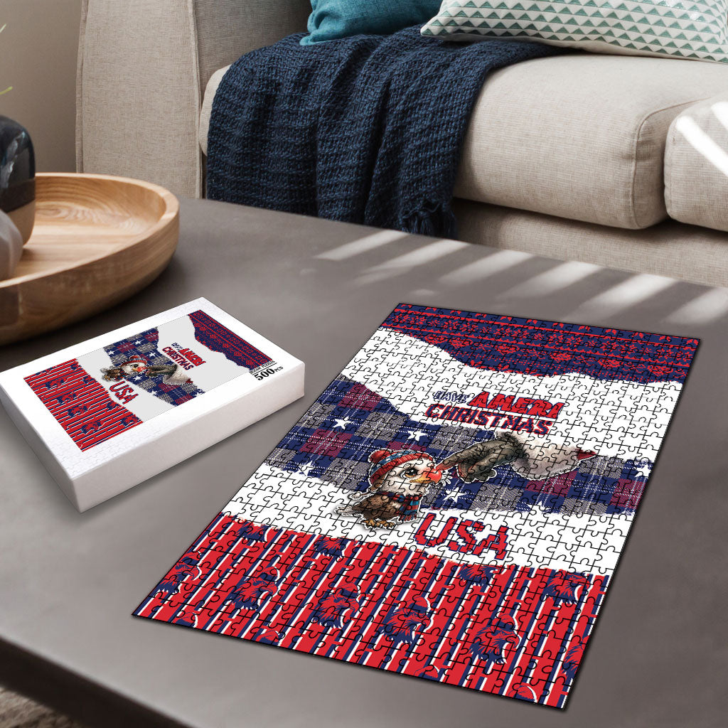 Have Ameri Christmas USA Puzzle Such a Cute Baby Eagle Boop