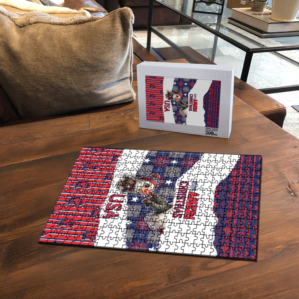 Have Ameri Christmas USA Puzzle Such a Cute Baby Eagle Boop