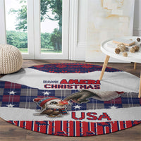 Have Ameri Christmas USA Round Carpet Such a Cute Baby Eagle Boop