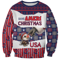 Personalized Have Ameri Christmas USA Sweatshirt Such a Cute Baby Eagle Boop