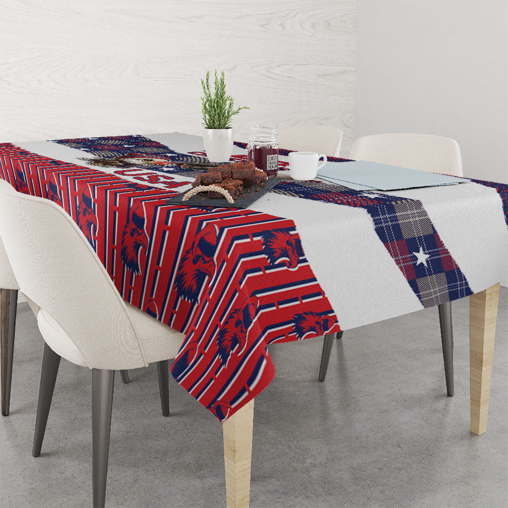 Have Ameri Christmas USA Tablecloth Such a Cute Baby Eagle Boop