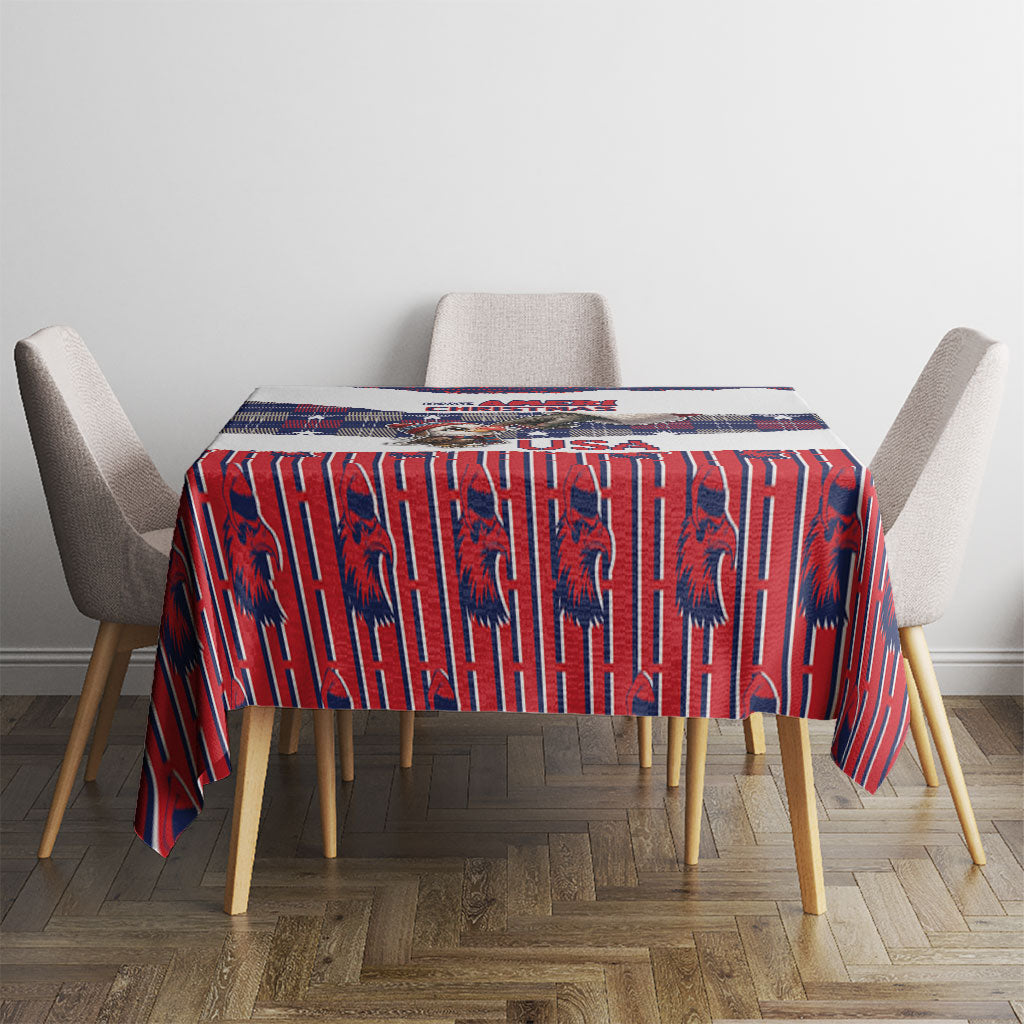 Have Ameri Christmas USA Tablecloth Such a Cute Baby Eagle Boop