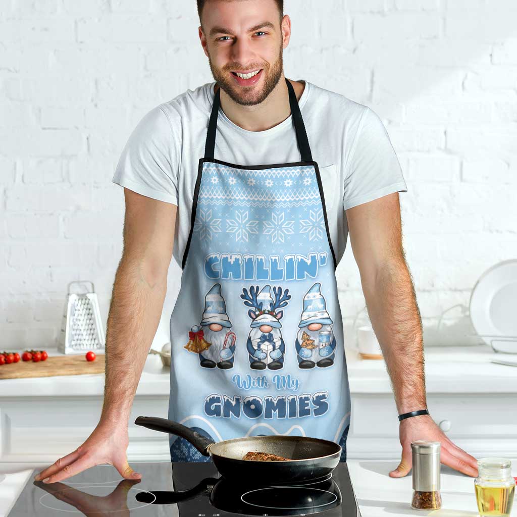 Chillin With My Gnomies Apron Merry Christmas - Wonder Print Shop