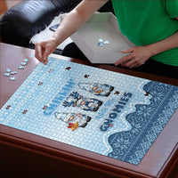 Chillin With My Gnomies Puzzle Merry Christmas - Wonder Print Shop