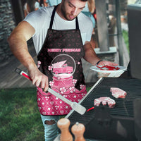 Breast Cancer Christmas Apron Merry Pinkmas - Wonder Print Shop