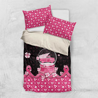 Breast Cancer Christmas Bedding Set Merry Pinkmas - Wonder Print Shop