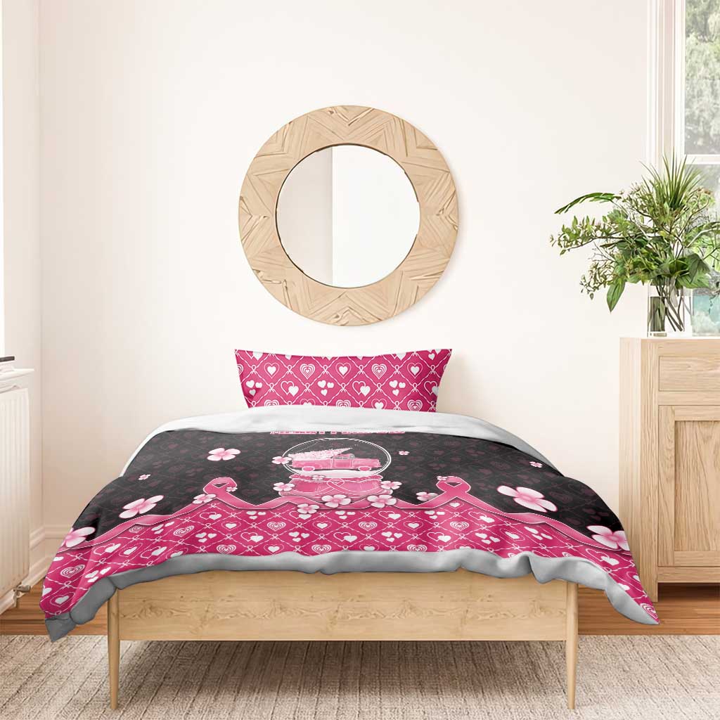 Breast Cancer Christmas Bedding Set Merry Pinkmas - Wonder Print Shop