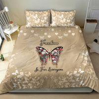 Butterfly Christmas Bedding Set Freedom Is For Everyone - Wonder Print Shop