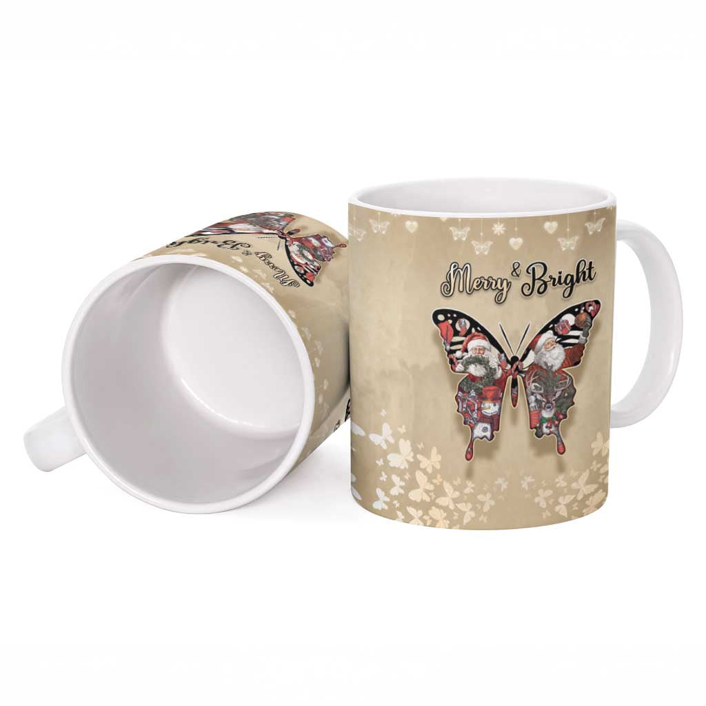 Butterfly Christmas Ceramic Mug Freedom Is For Everyone - Wonder Print Shop