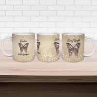 Butterfly Christmas Ceramic Mug Freedom Is For Everyone - Wonder Print Shop