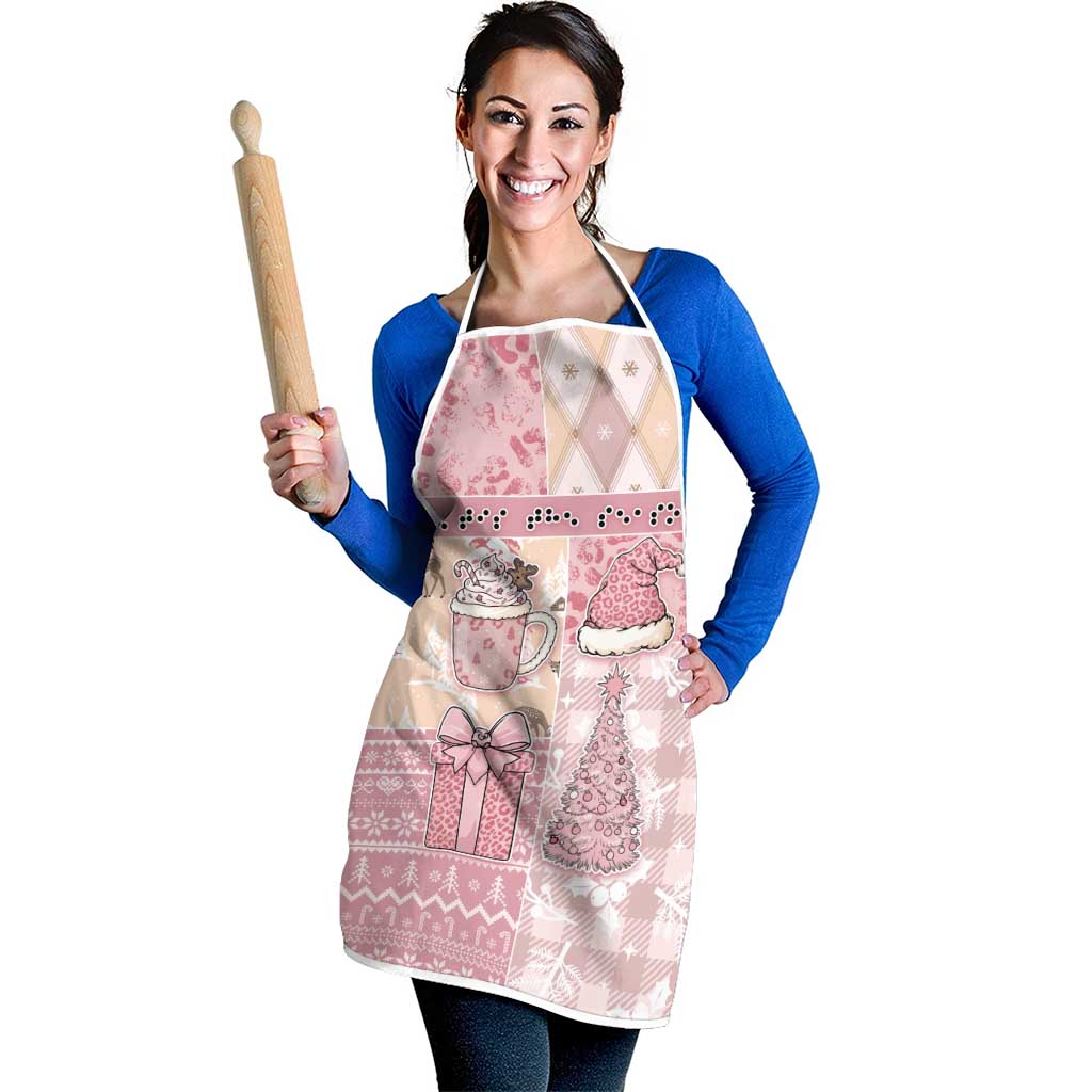 Braille Christmas Apron Tis The Season Patchwork Style - Wonder Print Shop