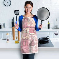 Braille Christmas Apron Tis The Season Patchwork Style - Wonder Print Shop