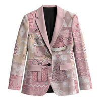 Braille Christmas Blazer Tis The Season Patchwork Style - Wonder Print Shop