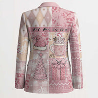 Braille Christmas Blazer Tis The Season Patchwork Style - Wonder Print Shop