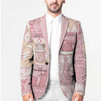 Braille Christmas Blazer Tis The Season Patchwork Style - Wonder Print Shop
