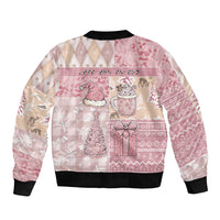 Braille Christmas Bomber Jacket Tis The Season Patchwork Style - Wonder Print Shop
