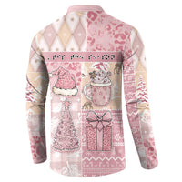 Braille Christmas Button Sweatshirt Tis The Season Patchwork Style - Wonder Print Shop
