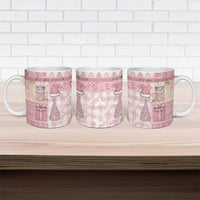 Braille Christmas Ceramic Mug Tis The Season Patchwork Style - Wonder Print Shop