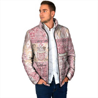 Braille Christmas Padded Jacket Tis The Season Patchwork Style - Wonder Print Shop