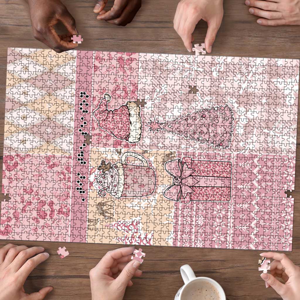 Braille Christmas Puzzle Tis The Season Patchwork Style - Wonder Print Shop