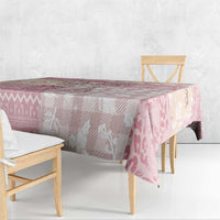 Braille Christmas Tablecloth Tis The Season Patchwork Style - Wonder Print Shop