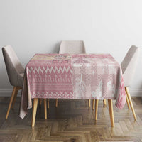 Braille Christmas Tablecloth Tis The Season Patchwork Style - Wonder Print Shop