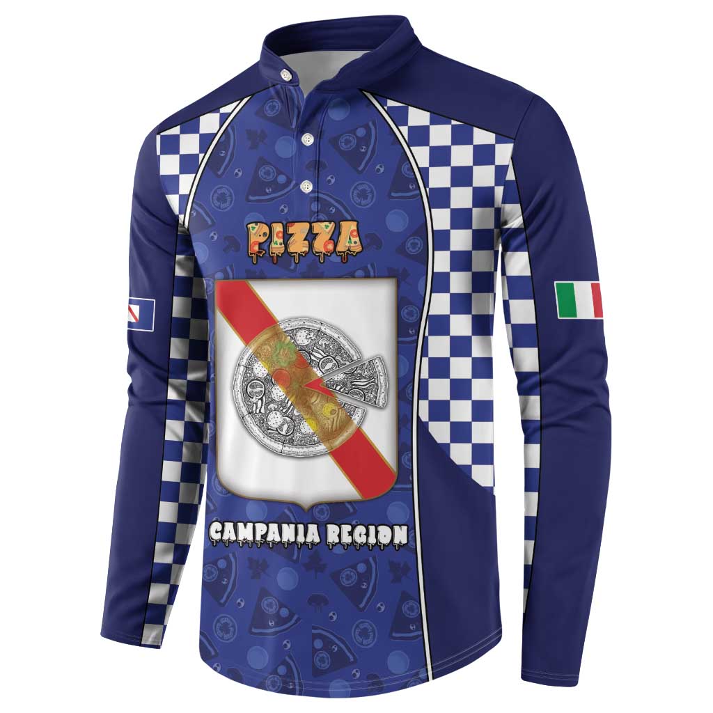 Personalized Italy Campania Button Sweatshirt Pizza Foodie Pride - Wonder Print Shop