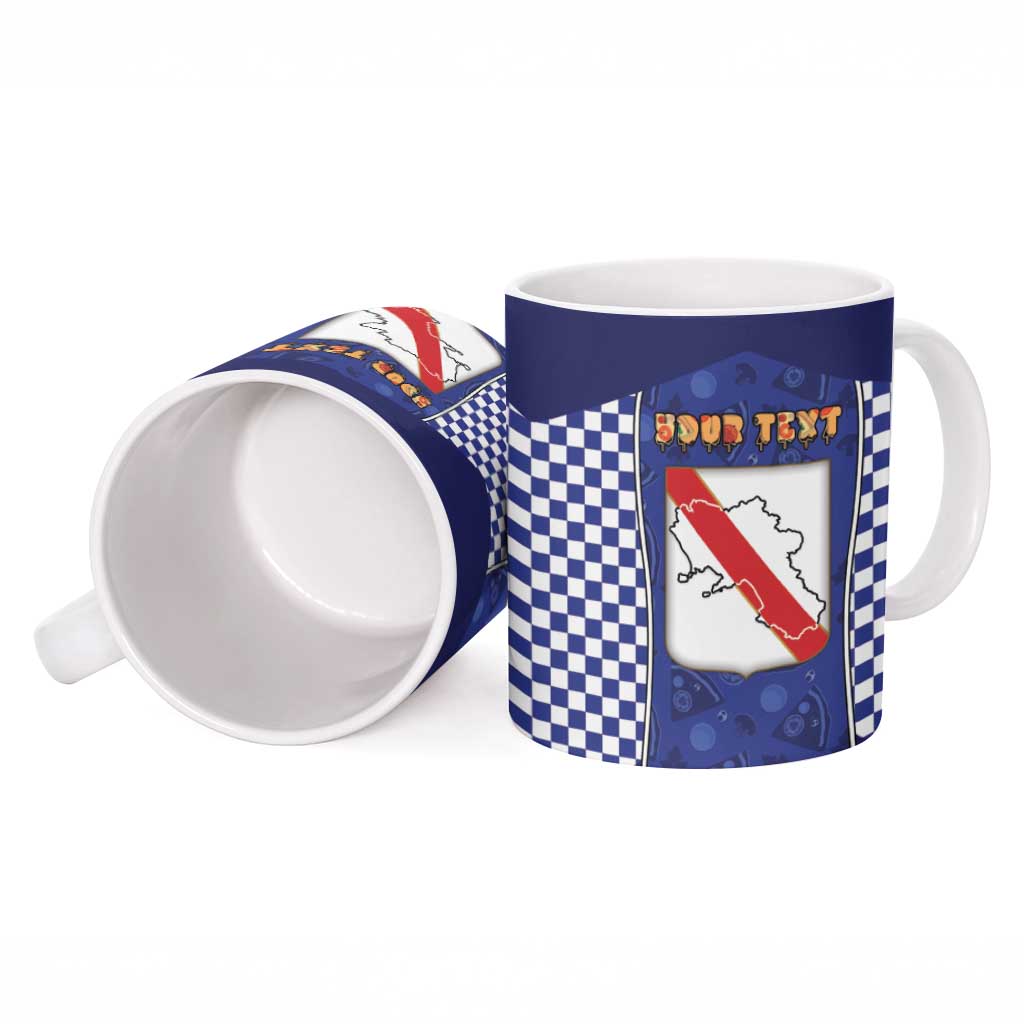 Personalized Italy Campania Ceramic Mug Pizza Foodie Pride - Wonder Print Shop