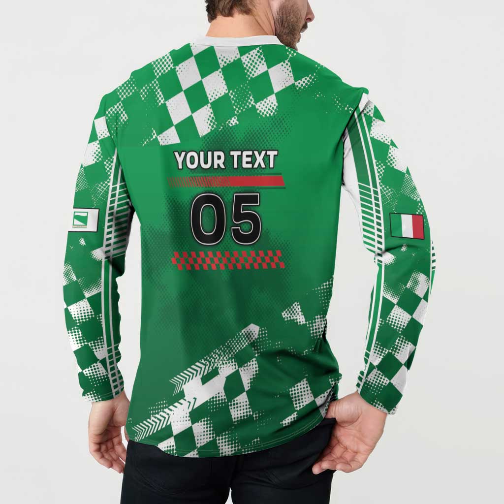Custom Italy Emilia-Romagna Button Sweatshirt Italian Race Circuit - Wonder Print Shop