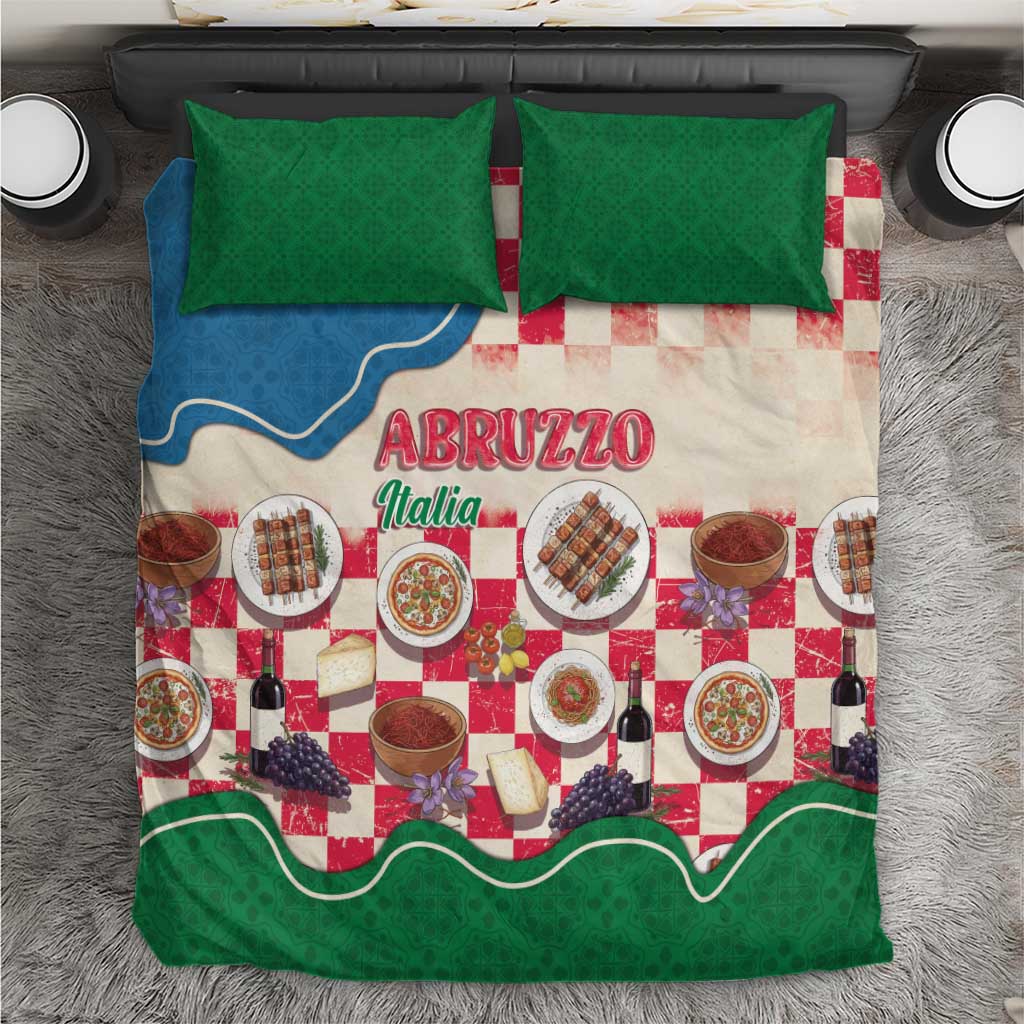 Italy Abruzzo Bedding Set Specialty Flavors Retro Style