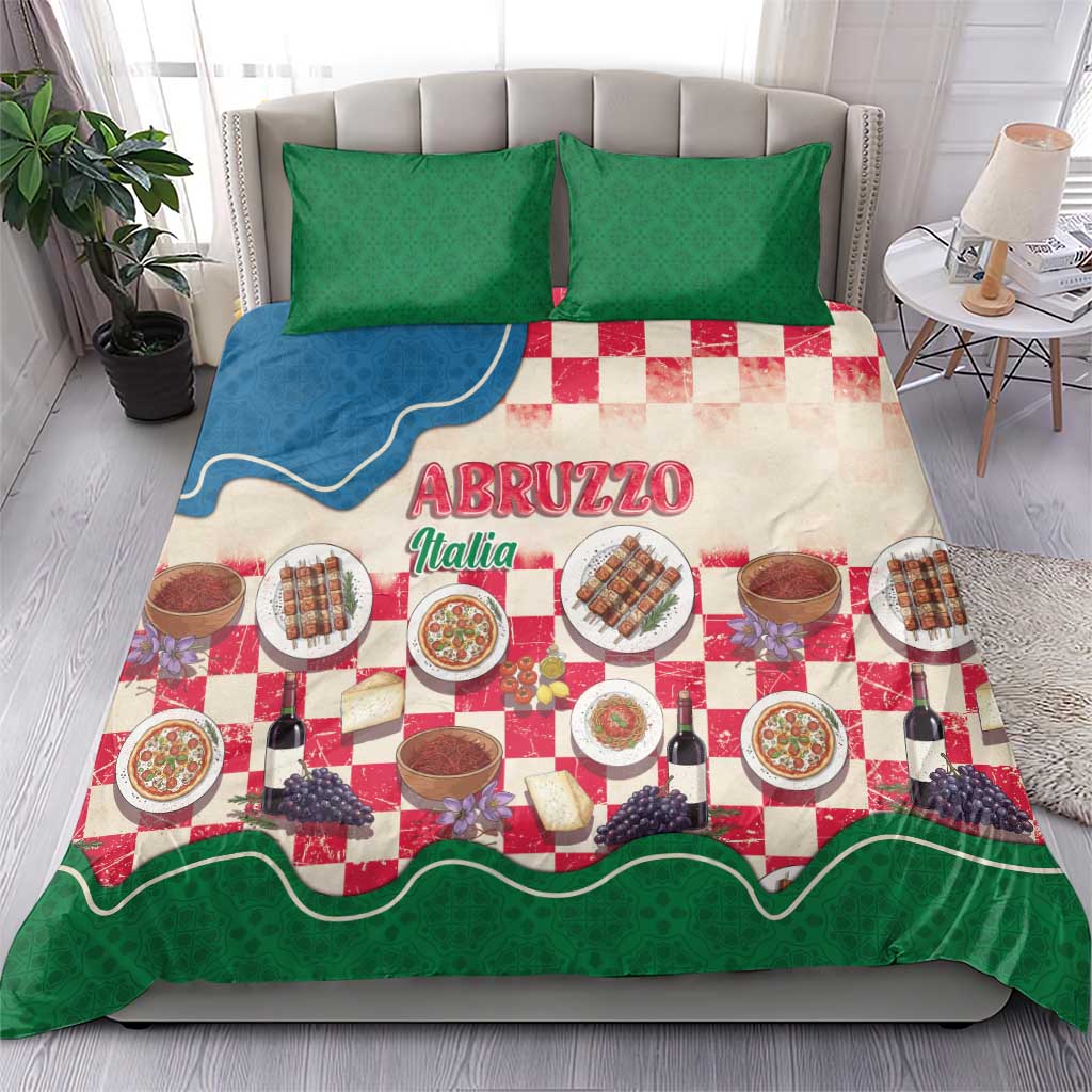 Italy Abruzzo Bedding Set Specialty Flavors Retro Style