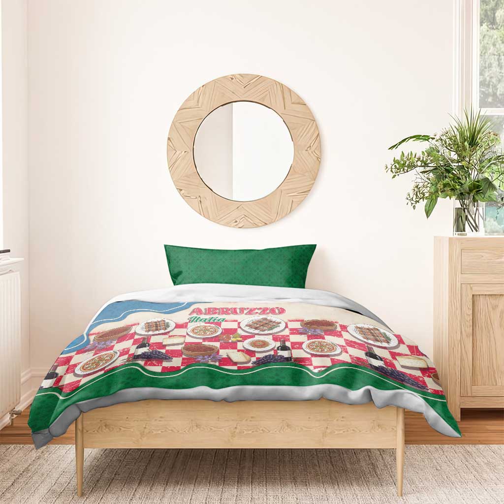 Italy Abruzzo Bedding Set Specialty Flavors Retro Style
