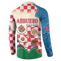 Italy Abruzzo Button Sweatshirt Specialty Flavors Retro Style