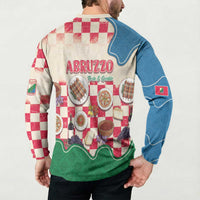 Italy Abruzzo Button Sweatshirt Specialty Flavors Retro Style