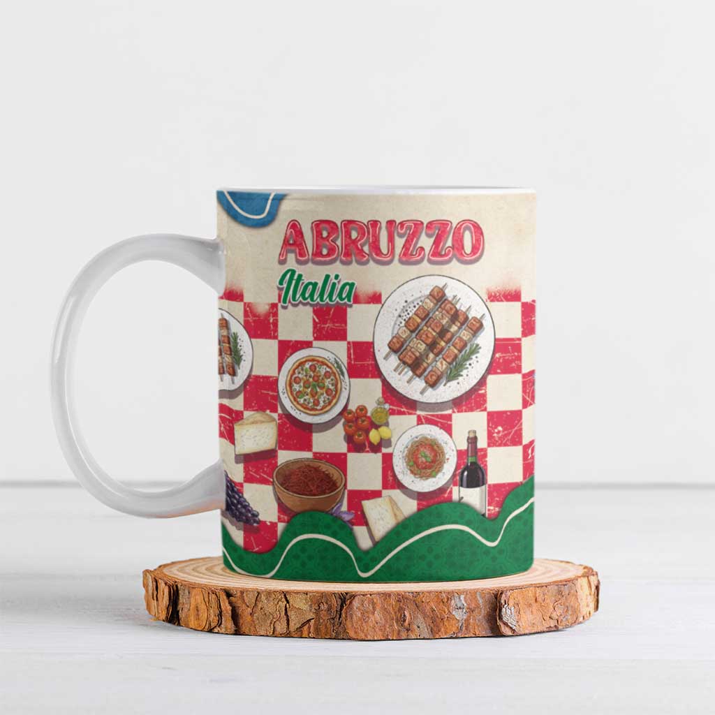 Italy Abruzzo Ceramic Mug Specialty Flavors Retro Style