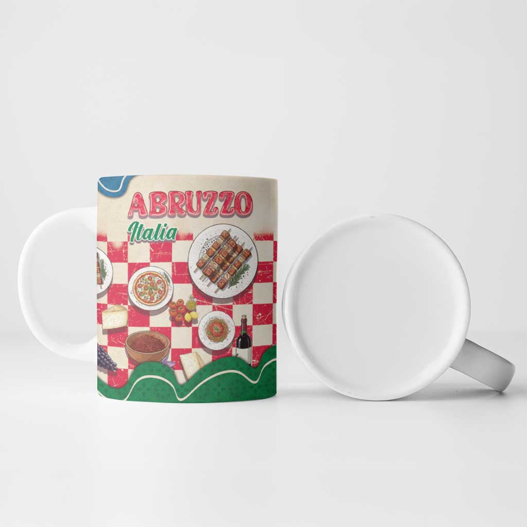 Italy Abruzzo Ceramic Mug Specialty Flavors Retro Style
