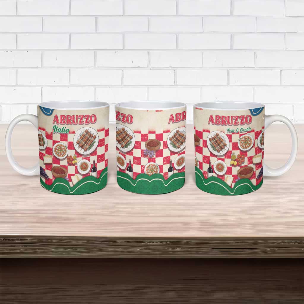 Italy Abruzzo Ceramic Mug Specialty Flavors Retro Style