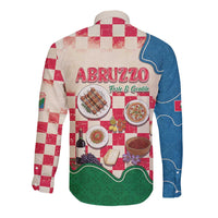 Italy Abruzzo Long Sleeve Button Shirt Specialty Flavors Retro Style