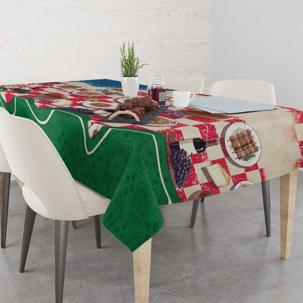 Italy Abruzzo Tablecloth Specialty Flavors Retro Style