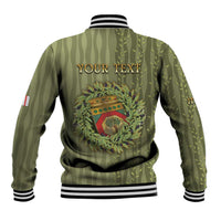 Personalized Italy Apulia Baseball Jacket Olive Garden Classic Style