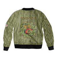Personalized Italy Apulia Bomber Jacket Olive Garden Classic Style