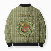 Personalized Italy Apulia Bomber Puffer Jacket Olive Garden Classic Style