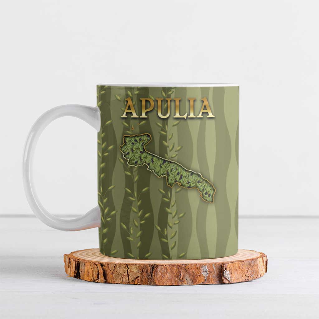 Personalized Italy Apulia Ceramic Mug Olive Garden Classic Style